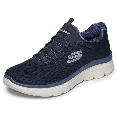 Zeitlich begrenztes Angebot: Skechers Damen Summits Plus Summer Haze Turnschuhe, Navy, 36 EU von 69.95 € auf 54.21 € (23% Rabatt)