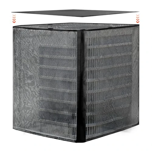 Offerta a tempo: VEVOR Copertura per Aria Condizionata da Esterno 91,4 x 91,4 x 101 cm, Copertura Protettiva da Detriti Pioggia per Condizionatore, Tessuto in Poliestere Rete in PVC, Misura Universale - 37% da 34.99 € a 22.00 €