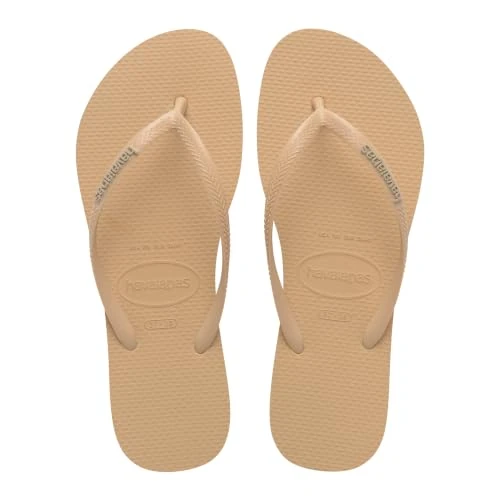 Offerta a tempo: Havaianas - Slim Logo Pop Up, Infradito da Donna con Logo a Contrasto, Silhouette Slim Confortevole e Suola Antiscivolo - 39% da 28.00 € a 17.09 €