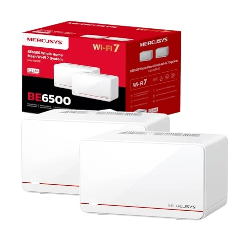 Oferta limitowana: Mercusys TP-Link Halo H37BE Mesh Wi-Fi 7 BE6500 Mbps Dual-Band, 2 x 2,5G porty WAN/LAN, 1 x Gigabit Port WAN/LAN, pokrycie do 460 m2, 4K-QAM, MLO, Multi-RUs, OFDMA, sterowanie aplikacją, WPA3-SAE, 2 z 789.00 zł na 789.00 zł (oszczędź 0.