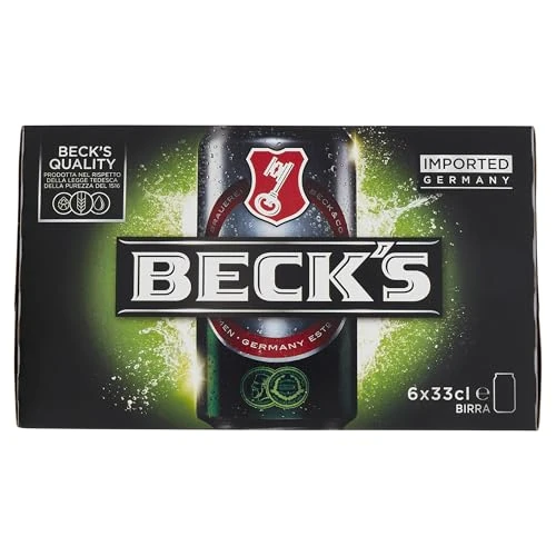 Beck's Pils, Birra Lattina, Confezione da da 6x33cl