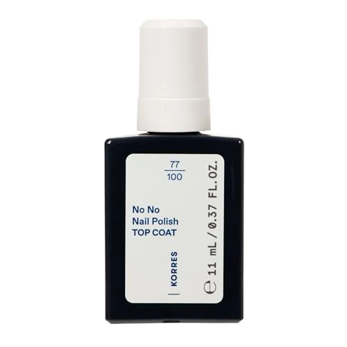 Offerta a tempo: KORRES No No Nail Polish Top Coat - smalto vegano 10-free, per un colore a lunga tenuta, resistente alle scheggiature, 11 ml - unghie curate in modo naturale senza sostanze nocive - 29% da 11.90 € a 8.50 €
