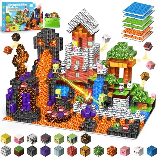 Tijdelijke aanbieding: Wootoyz 150 stuks magnetisch bouwblok, speelgoed voor kinderen, 3, 4, 5, 6 jaar, magnetische kubus, kinderen, cadeau voor jongens en meisjes, 3, 4, 5, 6 jaar, sensorisch speelgoed STEM Montessori van 33.99 € naar 33.99 € (0.00% kort