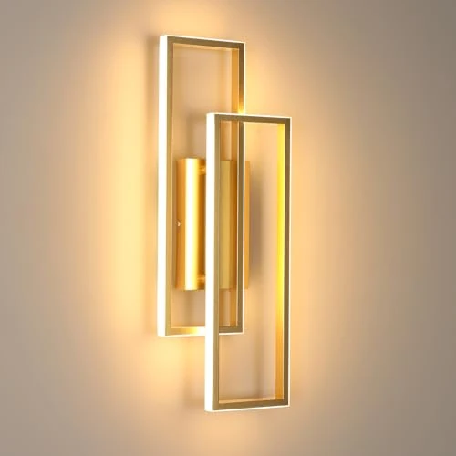 Oferta limitada: Riserva Lámpara de Pared Oro 32W, Rectangular, 3000K Blanco Cálido de 39.97 € a 39.97 € (ahorro 0.00%)
