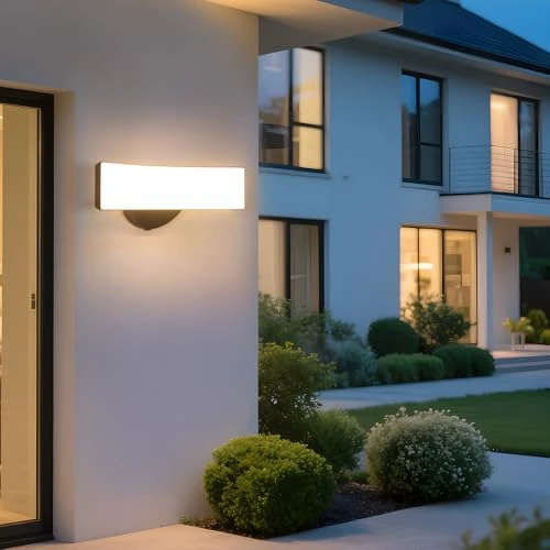 Offerta a tempo: Comely lampada da parete esterna, nero, 17W, IP65, impermeabile, 3000 K, luce calda – moderna luce a LED per giardino, terrazza, ingresso, facciata, 30 x 12 x 11cm, 220V - 19% da 32.99 € a 26.64 €