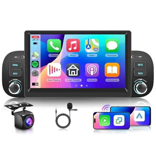 Tijdelijke aanbieding: 2G + 64G Rimoody Android autoradio voor Fiat Panda 2013-2020 7 inch touchscreen stereo auto met Wireless Carplay Android Auto Bluetooth Navi GPS Mirror Link FM/RDS/EQ Radio WiFi SWC achteruitrijcamera van 181.49 € naar 181.49 € (0.0