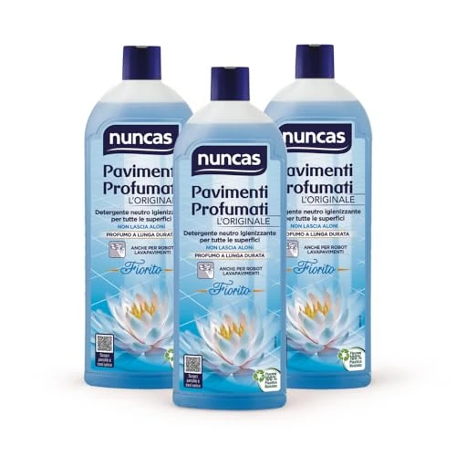 Offerta a tempo: Nuncas Pavimenti Profumati Detergente Pavimenti, Fiorito, Multipack, Confezione da 3 x 1 litri - 5% da 17.30 € a 16.43 €