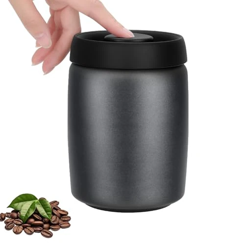 Offre limitée : VINATO Boite A Cafe hermetique en Acier Inoxydable 0,8L - Récipient sous Vide pour Café, Thé ou Aliments, Boite Café de 18.99 € à 17.44 € (8% de remise)