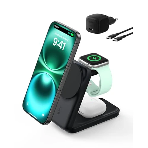 Offerta a tempo: Belkin UltraCharge Caricatore Wireless Magnetico Qi2 25W 3 in 1 - Nero - 20% da 89.99 € a 71.99 €