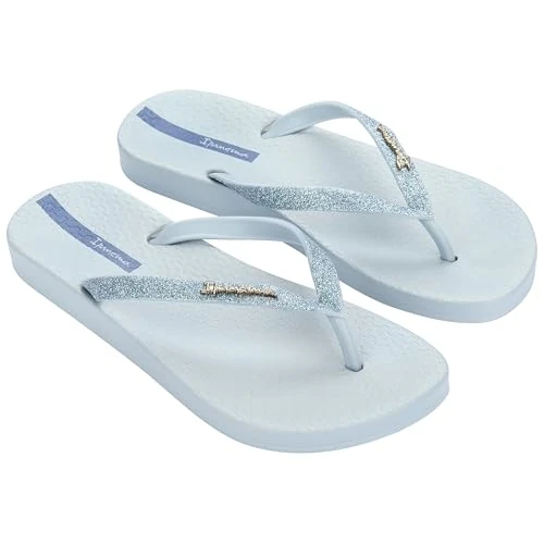 Offerta a tempo: Ipanema Anat Lolita Fem - Flip Flop mit Glitzer - Damen Zehentrenner, LIGHT BLUE/GLITTER BLUE, 38 - 45% da 32.99 € a 18.13 €