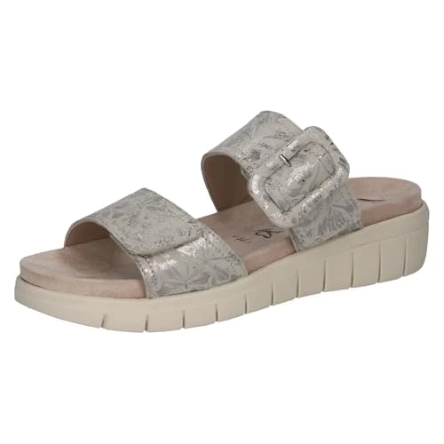 Offerta a tempo: Sandalo da Donna Caprice in Pelle, Bianco (Offwhite/Silv.), 39 EU - 39% da 65.21 € a 39.99 €