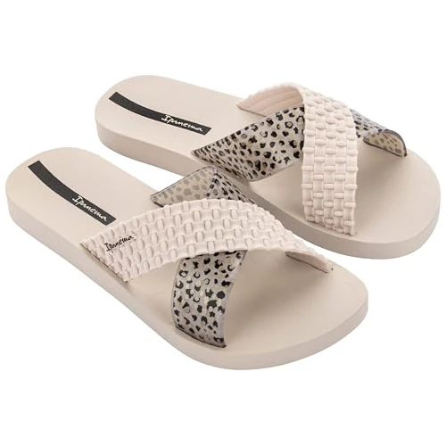 Offerta a tempo: Ipanema SENSE SLIDE FEM - Badeslide für Damen - auffälliger Riemen mit Muster (BROWN/TURTLE, EU Schuhgrößensystem, Erwachsene, Damen, Numerisch (von/bis), M, 41, 42) - 40% da 34.99 € a 20.93 €