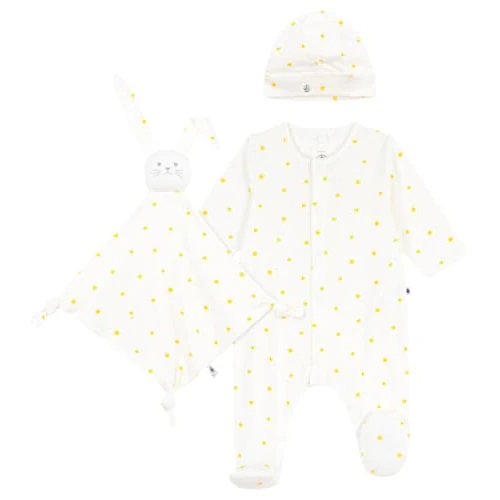 Zeitlich begrenztes Angebot: Geschenkset zur Geburt, aus Baumwolle, Bedruckt mit Sonne von 40.34 € auf 40.34 € (0.00% Rabatt)