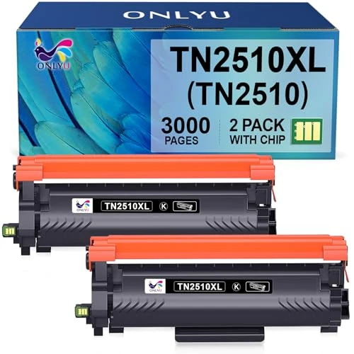 Offerta a tempo: ONLYU TN2510 TN2510XL Toner TN 2510XL TN-2510 XL Compatibile con Brother HL-L2400DWE HL-L2400DW HL-L2445DW DCP-L2627DWE MFC-L2800DW DCP-L2660DW DCP-L2665DW MFC-L2827DWXL MFC-L2860DWE (2 Nero) - 5% da 27.99 € a 26.59 €