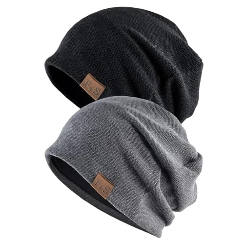 Cappello invernale da uomo, berretto caldo in maglia, berretto a teschio, per corsa a piedi, ciclismo, sci, jogging, escursionismo, uomo, donna, inverno