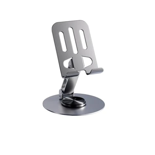 Offerta a tempo: Supporto per telefono cellulare da scrivania, supporto per telefono da tavolo, multi-angelo, regolabile a 360°, in metallo, antiscivolo, robusto, pieghevole, compatibile con tutti i telefoni cellulari - 0.00% da 2.42 € a 2.42 €