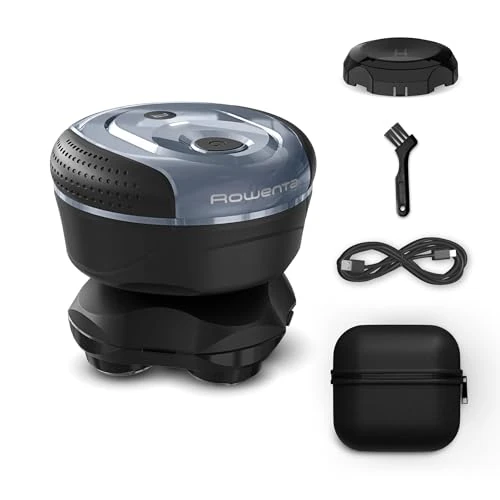 Offerta a tempo: Rowenta GentleBald, Rasoio per Capelli con 5 Testine Flessibili in Titanio, Motore Potente e Tecnologia GentleSkin, Autonomia di 80 Minuti, con Blocco Viaggio e Custodia Antiurto, TN3110E0 - 21% da 64.99 € a 51.29 €