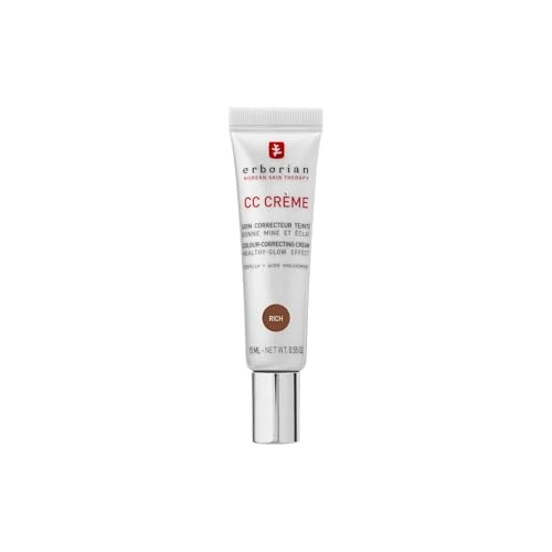 Zeitlich begrenztes Angebot: Erborian - CC Crème mit Centella Asiatica - High-Definition Illuminierende GesichtsCrème und Make-up - Sonnenschutz SPF 30 - Koreanische Kosmetik - Rich 15ml von 21.99 € auf 21.99 € (0.00% Rabatt)