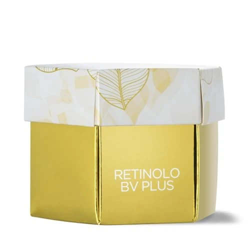 Bottega Verde Pudełko upominkowe Retinol BV Plus, z kremem do twarzy, 50 ml, przeciwzmarszczkowy i elastyczny, nawilżający i rozjaśniający skórę normalną lub suchą, pomysł na prezent