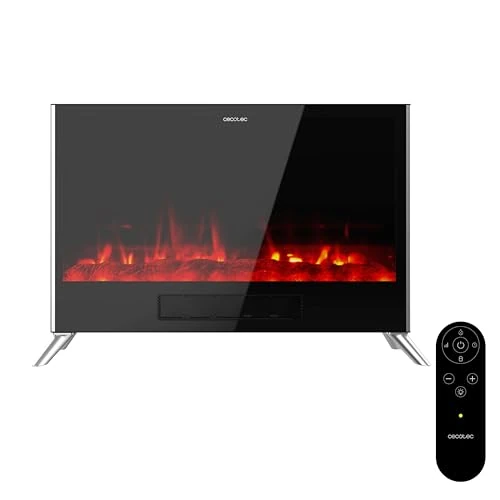 Cecotec ReadyWarm 7500 Elektrische open haard 3-in-1 Total Flames. 1500W, 2 modi, thermostaat, afstandsbediening, vlameffect, timer, veiligheid, convectie, snelle en efficiënte warmte