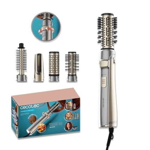 Tijdelijke aanbieding: Cecotec Roterende warme luchtborstel CeramicCare 5in1 AirBrush Gyro Elite. 1100W, ionenfunctie, 5 opzetstukken, bidirectionele rotatiefunctie, keramische coating, koele punt, 3 temperatuurinstellingen van 35.90 EUR naar 35.90 EUR (korting 0%)