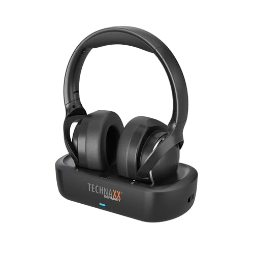 Zeitlich begrenztes Angebot: Technaxx TV Kopfhörer kabellos mit Ladestation – Funkkopfhörer für Fernseher mit Bluetooth 5.4, Mikrofon, 30h Akku, USB-C, optischer & AUX-Anschluss, Over-Ear Stereo Headset - TX-350 von 39.68 € auf 39.68 € (0.00% Rabatt)