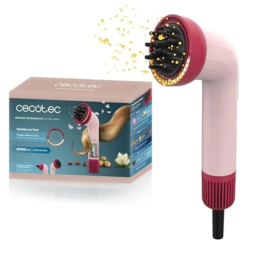 Limitiertes Angebot: Cecotec Kompakter Haartrockner IoniCare Dry&Keratin Cotton Candy. 1200W, 107000RPM, Brushless-Motor, Ionenfunktion, Kopf mit NutriEssence-Technologie und harten Borsten, Konzentratoraufsatz, Rosa von 89.90 EUR auf 89.90 EUR (Spare 0%)