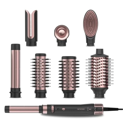 Limited offer: Cecotec CeramicCare 8-in-1 AirGlam Gyro Multifunctional Hair Styler 8 Heads 1500 W Smooth, Shapes and Curls, Brushless Motor, Rotary Function and Ceramic and Keratin Coating from 188.01 EUR to 84.90 EUR (save 55%)