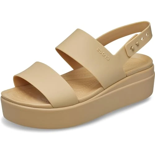Offre limitée : Crocs Brooklyn Low Wedge, Cajou/Cajou, Femme, EU 38-39 | Compensée légère; plateforme surélevée confortable; bride réglable et sûre; semelle amortie; confort Crocs de 27.50 € à 27.50 € (0.00% de remise)