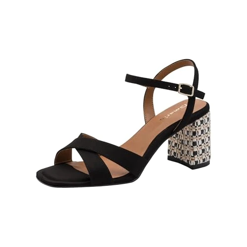 Offre limitée : Tamaris sandale femme à talon bloc noir 36 EU de 69.95 € à 48.80 € (30% de remise)