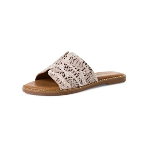 Offerta a tempo: Tamaris Donna pantolette in pelle piatte beige 40 EU - 39% da 59.95 € a 36.80 €