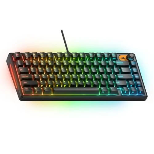 Offerta a tempo: GLORIOUS Gaming Keyboard GMBK 75% - Tasti MX intercambiabili, Cavo USB Rimovibile, IP57 Resistente ad Acqua e Polvere, RGB a 10 Zone, Switch silenziosi, 321x137x41 mm - Layout QWERTY Inglese - 25% da 59.99 € a 44.99 €