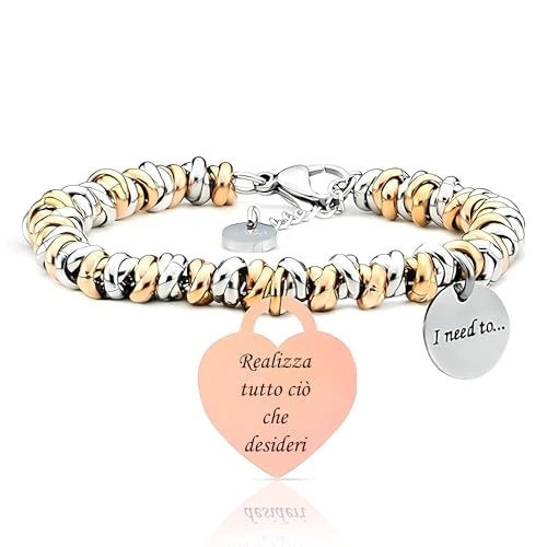 SAGA GIOIELLI® Pulsera de mujer I need to...Collections Protección, suerte, buenos deseos, amor