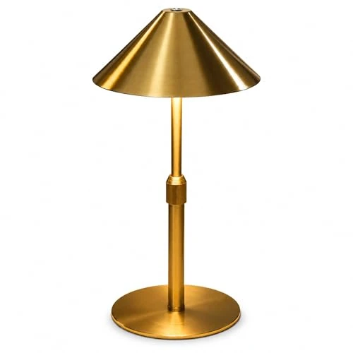 Offerta a tempo: LuminexDesigns Lampada da Tavolo Senza Fili Ricaricabile – Casa e Ristorante, Design Elegante, Luce Regolabile Touch, Altezza Regolabile, IP54 per Giardino, Terrazzo e Camera da Letto - 32% da 39.99 € a 27.07 €