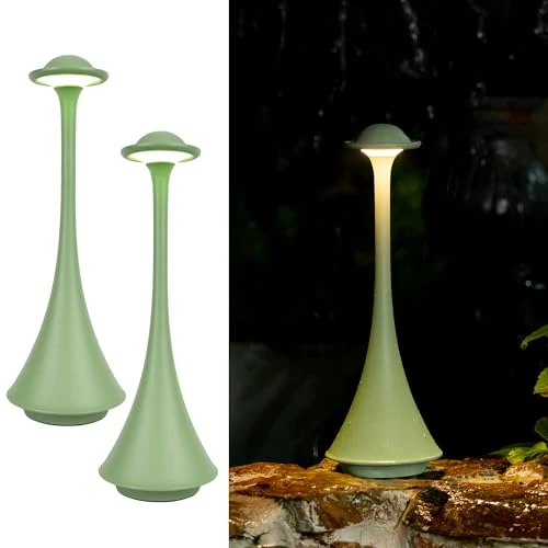 Offerta a tempo: LuminexDesigns Set 2 Lampade da Tavolo LED Senza Fili Verde AVEL TL15 - 40% da 59.99 € a 36.09 €