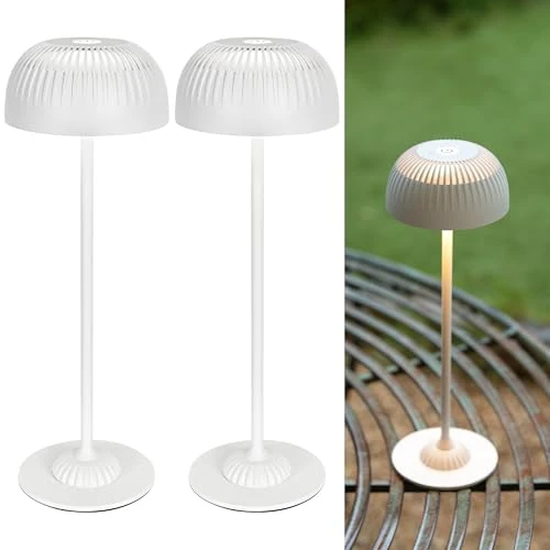 Zeitlich begrenztes Angebot: LuminexDesigns Touch Nachttischlampen 2er Set, Kabellose Tischlampen dimmbar, 5200mAh Akku wiederaufladbar, 3 Farbmodi, IP54, Warmes Ambientelicht für Schlafzimmer & Wohnzimmer, Weiß von 47.79 € auf 47.79 € (0.00% Rabatt)