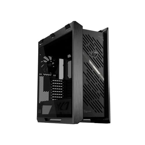 Asus ROG Strix Helios II Gaming Case w/Glass Windows, E-ATX, 4x Fans, GPU Braces, USB-C 20Gbps, Fan/RGB Control Buttons, Carry Handles, Black