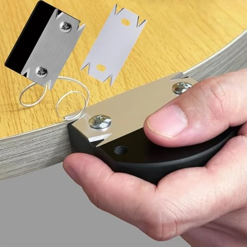 Offerta a tempo: Rifilatore per Bordatura - Rifilatore per Bordi in Impiallacciatura con Lama in Acciaio Inossidabile per Lavorazione del Legno, Strumento di Rifilatura Bordatura per Legno, Impiallacciatura - 64% da 5.20 € a 1.85 €