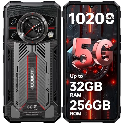 Tijdelijke aanbieding: CUBOT Kingkong 11 5G Rugged Smartphone, Android 15, 32 GB + 256 GB/TF 1 TB, onverwoestbare telefoon, 10200 mAh, 6,72 inch FHD+ 120 Hz, schokbestendige mobiele telefoon, 108 MP + 32 MP met 1,46 inch van 249.99 EUR naar 249.99 EUR (korting 0%)