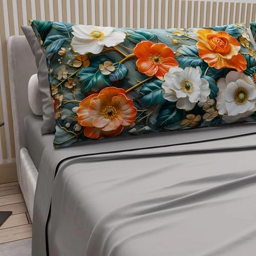 Offerta a tempo: PETTI Artigiani Italiani - Lenzuola in Cotone con Federe in Stampa Digitale, Lenzuola Letto Singolo, Completo Letto Singolo, Floreale 18 Grigio Scuro, 100% Made in Italy - 0.00% da 32.90 € a 32.90 €
