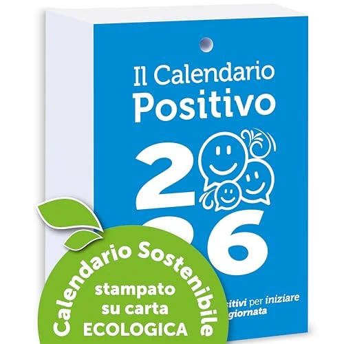 Calendrier positif 2026 de motivation | Pièce de rechange | Affrontez les journées avec le sourire et une pensée philosophique | Idée cadeau géniale | Dimensions 10 x 14 cm