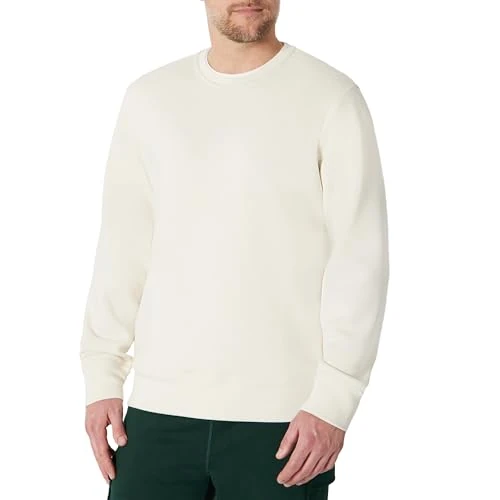 Oferta limitada: Amazon Essentials Sudadera Transpirable con Cuello Redondo y Corte Holgado Hombre, Beige Claro, XL de 15.33 € a 15.33 € (ahorro 0.00%)