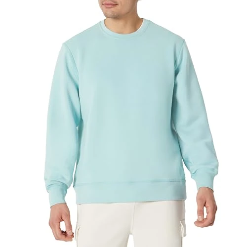 Oferta limitada: Amazon Essentials Sudadera Transpirable con Cuello Redondo y Corte Holgado Hombre, Azul Claro, XL de 5.78 € a 5.78 € (ahorro 0.00%)