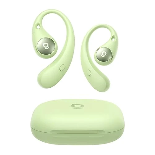Baseus Eli Sport2 Open ear hoofdtelefoon, open ear hoofdtelefoon, sport met S-comfortcurve, 45H Playtime, SuperBass 2.0, IPX7, Bluetooth 6.0, 4-microfoons KI-heldere oproepen, sporthoofdtelefoon voor