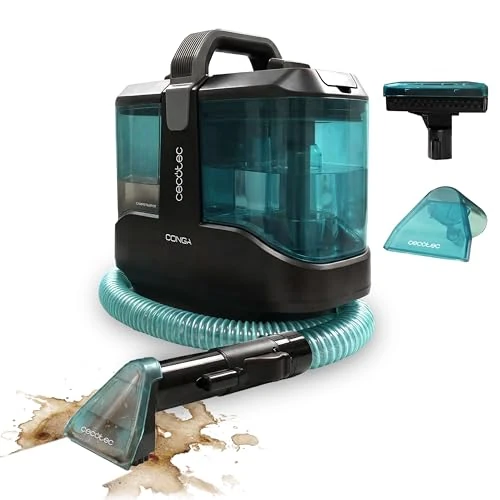 Oferta limitada: Cecotec Limpiador Aspirador de Tapicerias y Alfombras con Cable Compacto Conga 3000 Carpet&Spot Clean X-Treme. 450W, 13kPa, Depósito de Agua Limpia 1000ml y Agua Sucia 550ml, Spray Pulverizador de 69.90 EUR a 69.90 EUR (ahorro 0%)