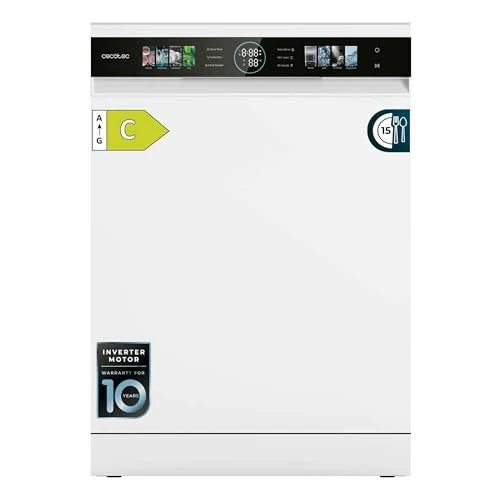 Offerta a tempo: Cecotec Lavastoviglie Compatto 60cm Bolero Aguazero 6620 C. 1850W, 15 Coperti, 8 Programmi, Motore Inverter, Schermo FullColor XXL, Smart Wash, Turbo Dry+, AutoClean, Mezza Carica, Avvio Ritardato - 0.00% da 419.00 € a 419.00 €