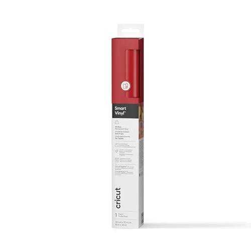 Offerta a tempo: Cricut Smart Vinyl Permanente 33x91cm 1 Foglio (rosso) - 41% da 11.82 € a 6.99 €