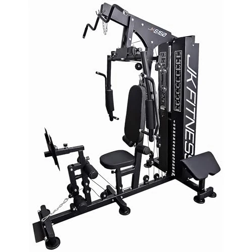 Offerta a tempo: JK Fitness【Stazione Multifunzione JK 6160 Pacco Pesi 102 kg】Multi Gym Home Palestra Completa: Chest/Butterfly regolabile, Lat Machine, Cavi, Fly Arms, Preacher, Leg Press | Struttura Pro Compatta - 0.00% da 1049.00 € a 1049.00 €