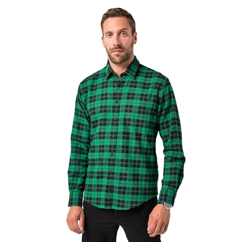 Limited-time offer: WHITELISTED Men's Hemd, Kent, Mf, Karo, 1/1 Shirt, Palm Green, 8XL from 40.78 £ to 35.44 £ (save 13.09%)