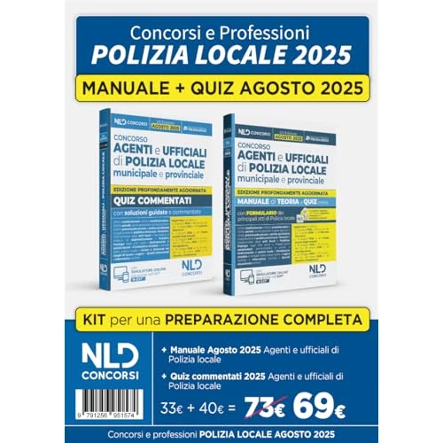 Kit concorsi polizia locale. Manuale + quiz commentati per la preparazione al concorso